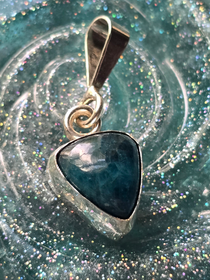 Apatite Pendant Set in Silver