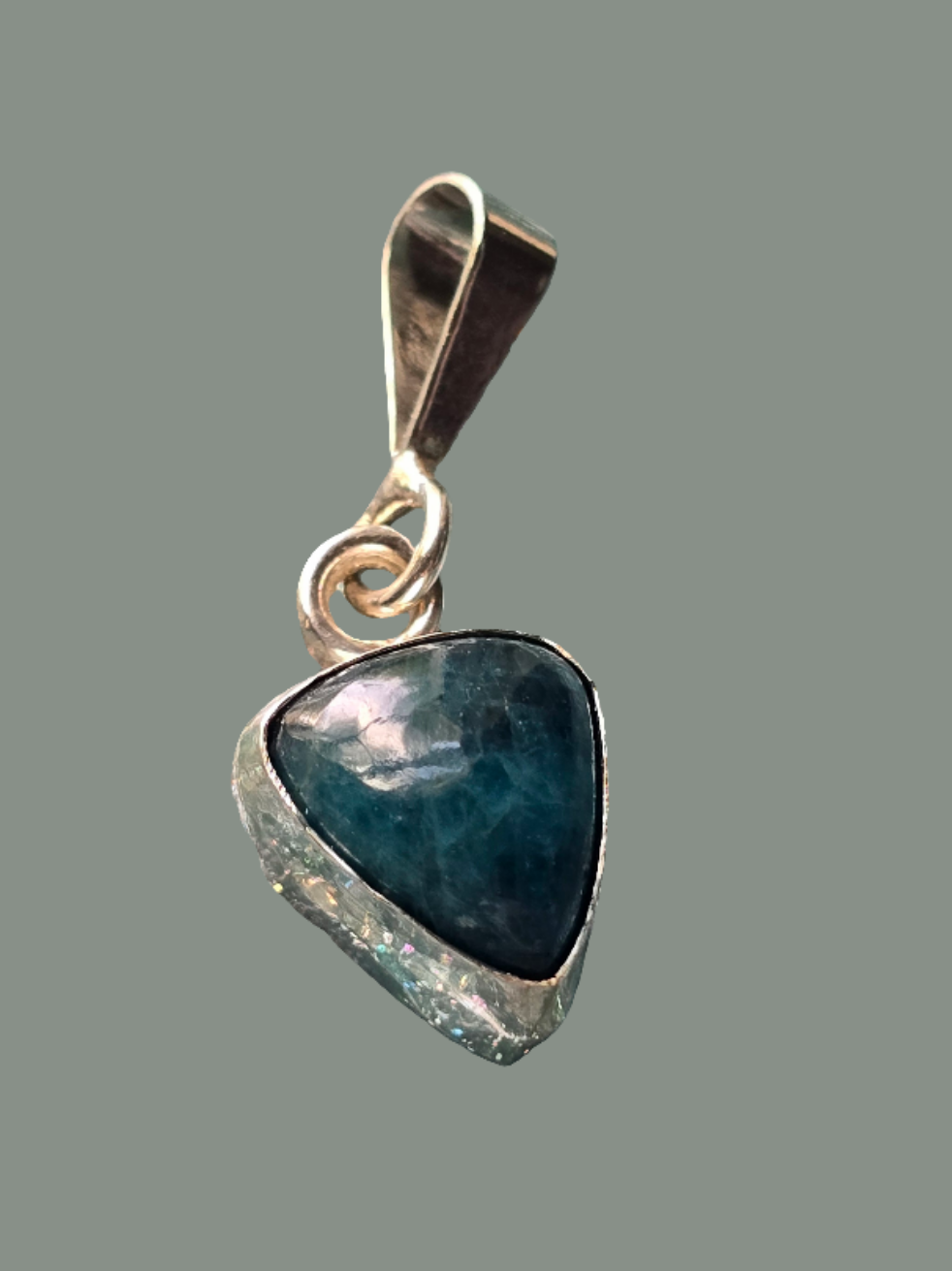 Apatite Pendant Set in Silver