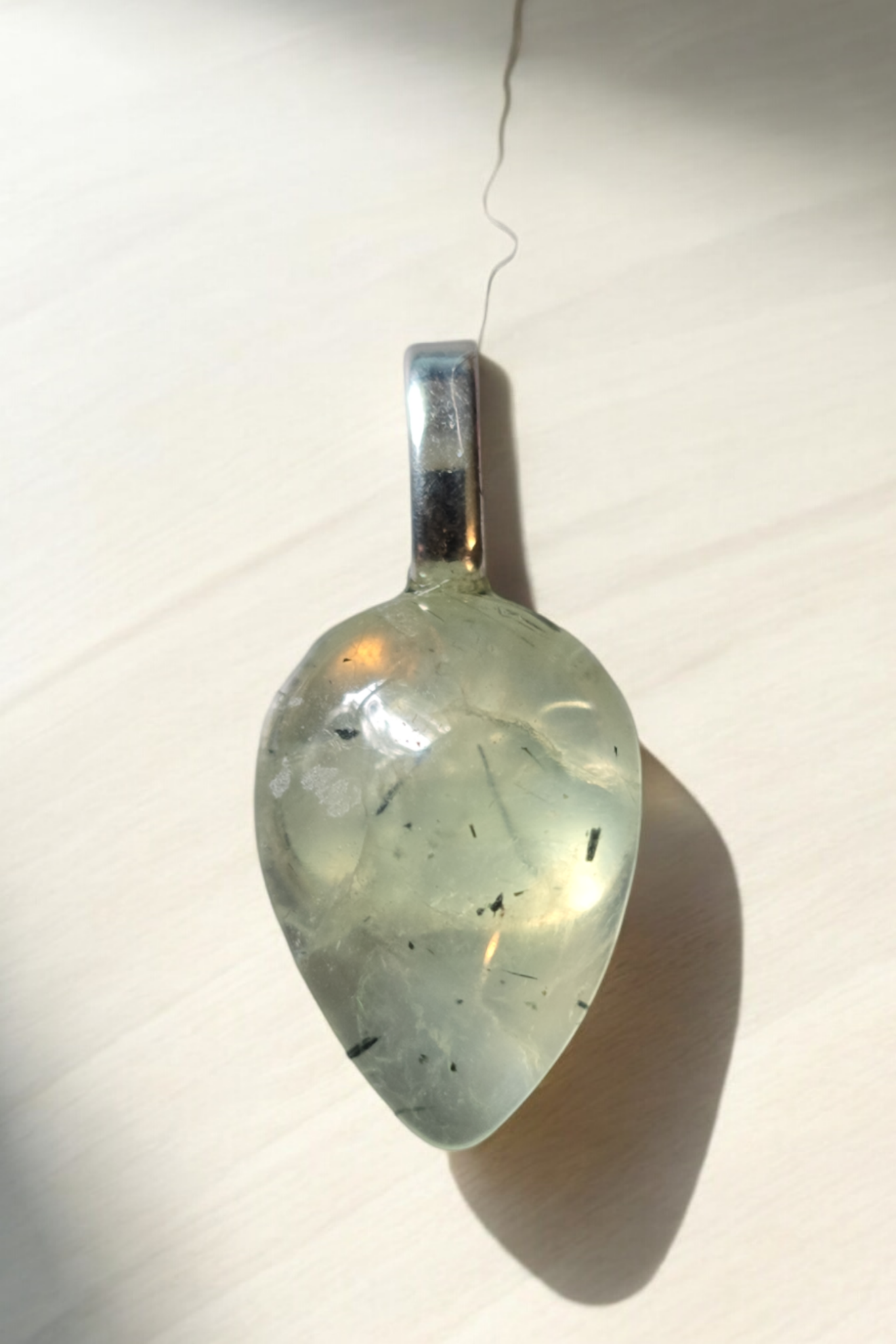 Prehnite Pendant (16.1x11.5mm)