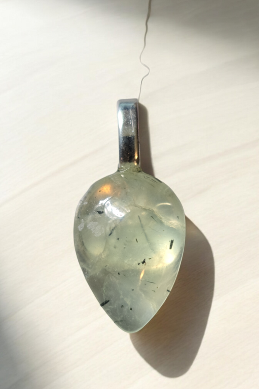 Prehnite Pendant (16.1x11.5mm)