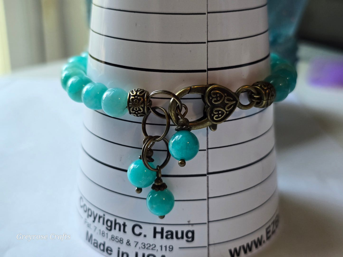 Amazonite bracelet.